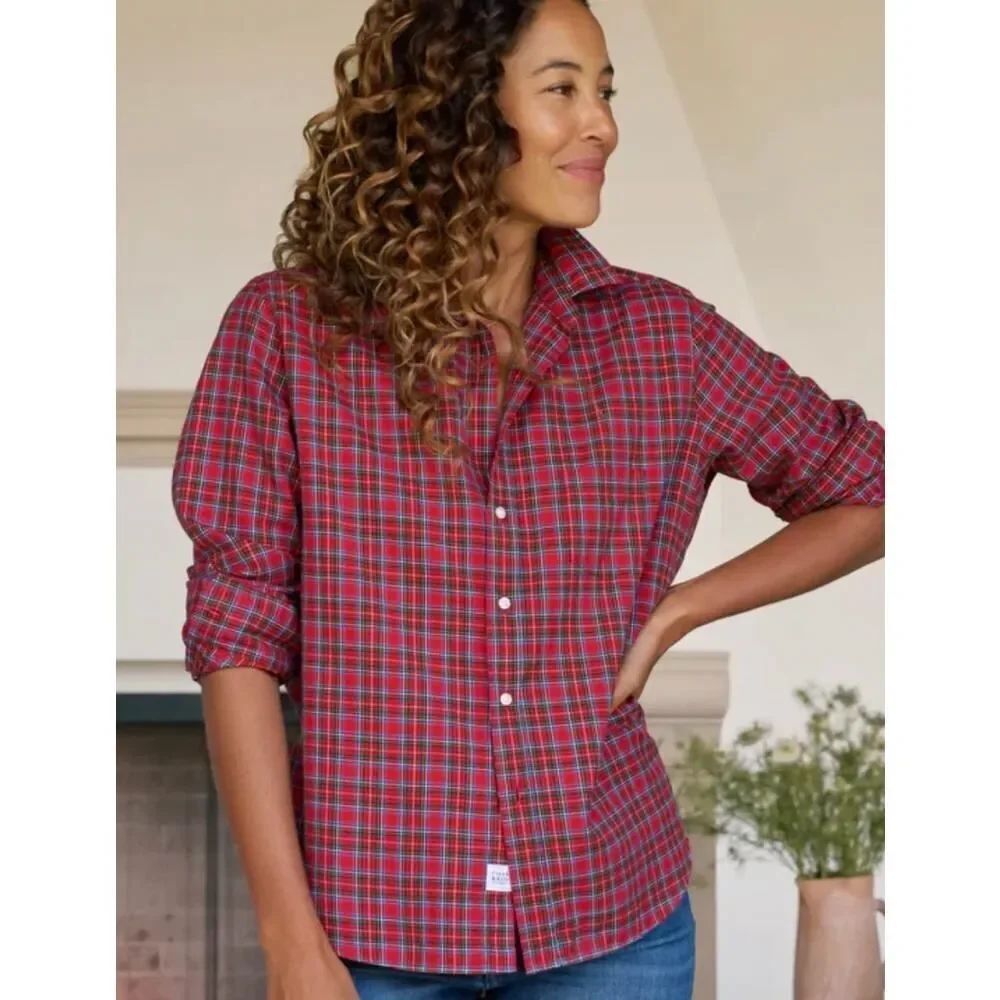 Frank &āEileen Eileen Plaid Button Down Womenās Sz. S